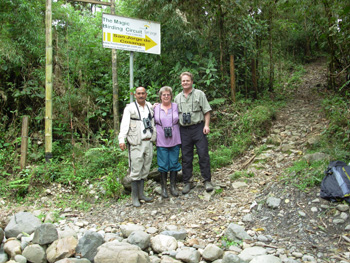 With Dr George Cruz at San Jorge de Cosanga Reserve