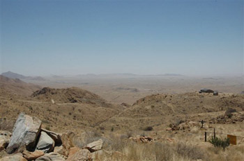 View over the northern Namib Naulkuft National Park from Spreetshoogte Pass