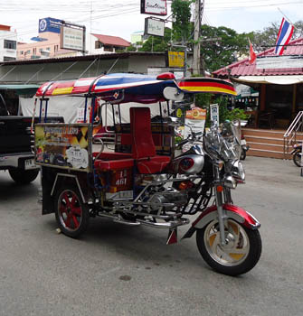 One of the more spectacular Tuctucs in Hua Hin