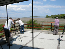 Birding with Mladec from the Poda Information Centre roof