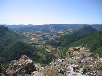 Overlooking the Dourbie Valley