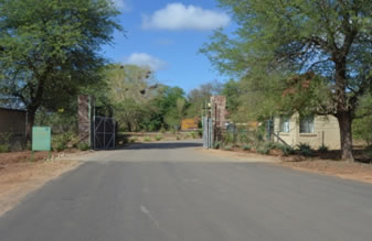Satara Camp gates