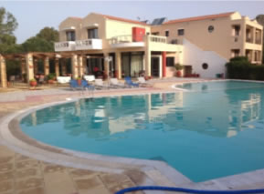 Aeolian Gaea Hotel and pool - click for larger image