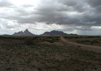 Impending storm over the Erongo Mountains