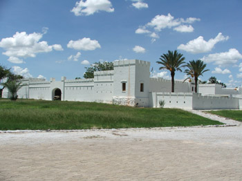 German Colonial Fort at Namutoni Camp at east end of Etosha Pan