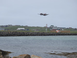 Pool of Virkie looking towards Sumburgh Airport