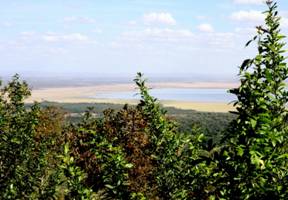 Lake Manyara from the hotel
