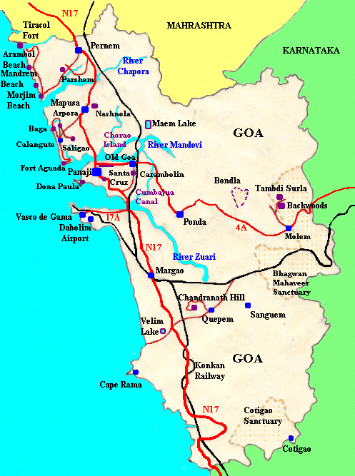 Goa map
